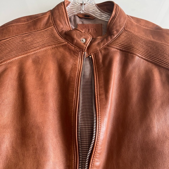 Brown Leather Jacket (Size L) - Picture 3 of 3